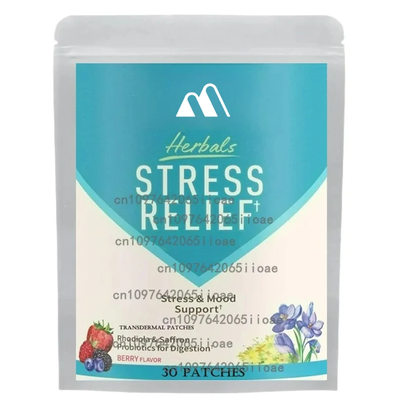 30 Patches Rhodiola & Saffron Transdermal Patches for Positive Mood & Stress Prebiotics & Probiotics for Digestive Support