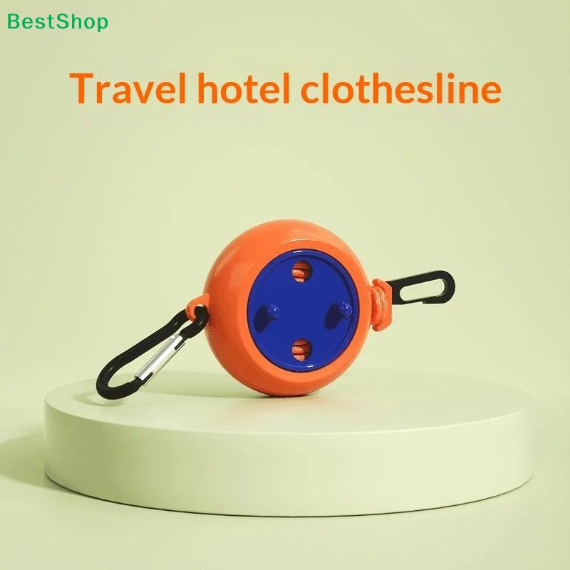 1PC 8M Retractable Travel Clothesline Laundry Drying Rope Windproof Anti Slip Outdoor Clothesline For Hotel Camping Accessories