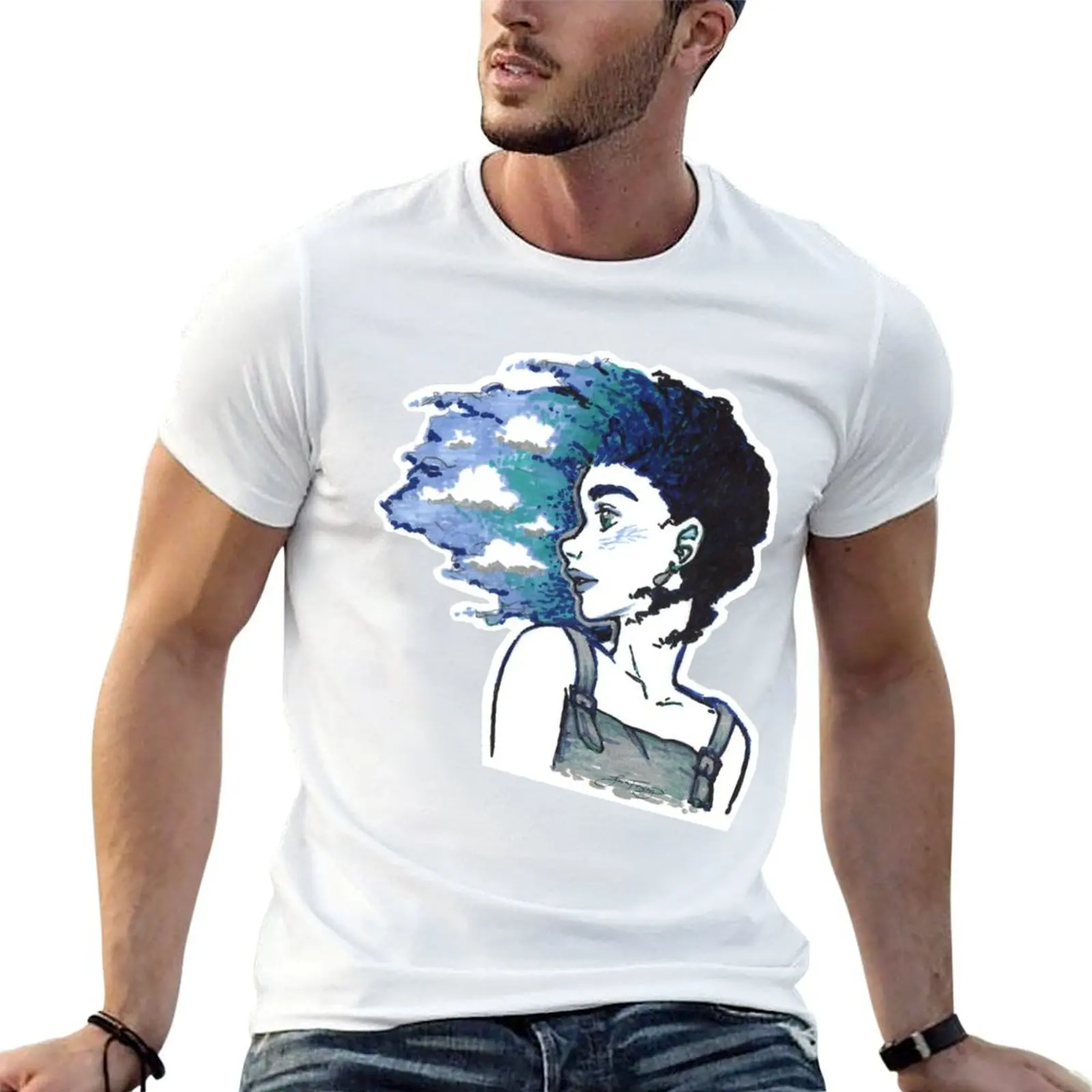 

Clouds & Curls T-Shirt t shirts with prints cotton t shirts high quality t shirts cotton 100% T-shirt