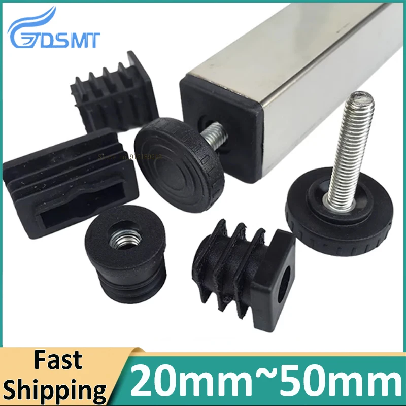 Черная-квадратная-круглая-заглушка-для-трубки-пластиковая-регулируемая-гайковая-заглушка-полка-для-стола-и-стула-регулируемая-подставка-для-ног-20-мм-~-50-мм