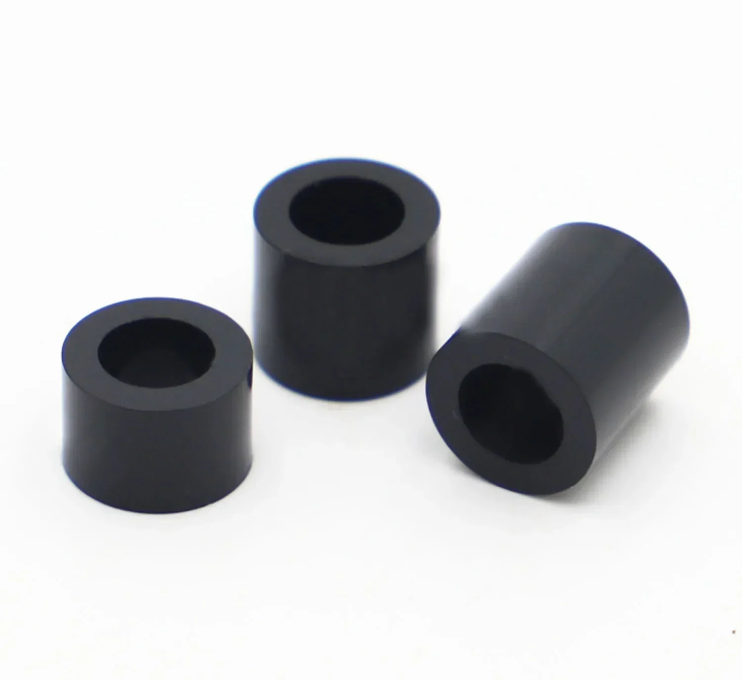 10-50pcs M3 M4 M5 M6 M8 M10 Black ABS Non-Threaded Hollowed Nylon Spacer Round Hollow Standoff Washer PCB Board Screw - Image 4
