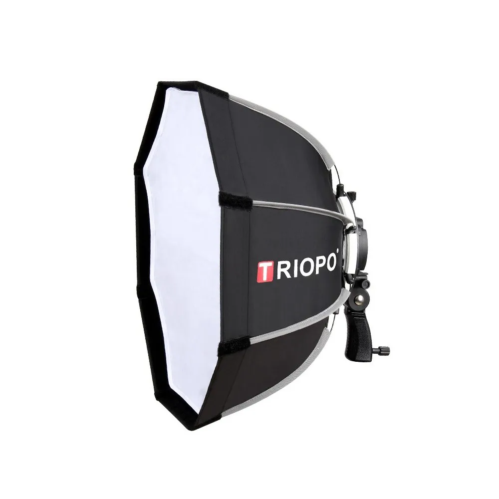 Triopo Speedlite Portable Octagon Umbrella Softbox 55cm 65cm 90/120cm SoftBox Bowens Mount For Studio Flash Video Light Outdoor