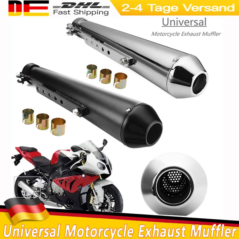 Silenziatore di scarico moto universale Retro Vintage Classic Galvanotecnica Escap Moto per Harley Cafe Racer Bobber CG125 SR400