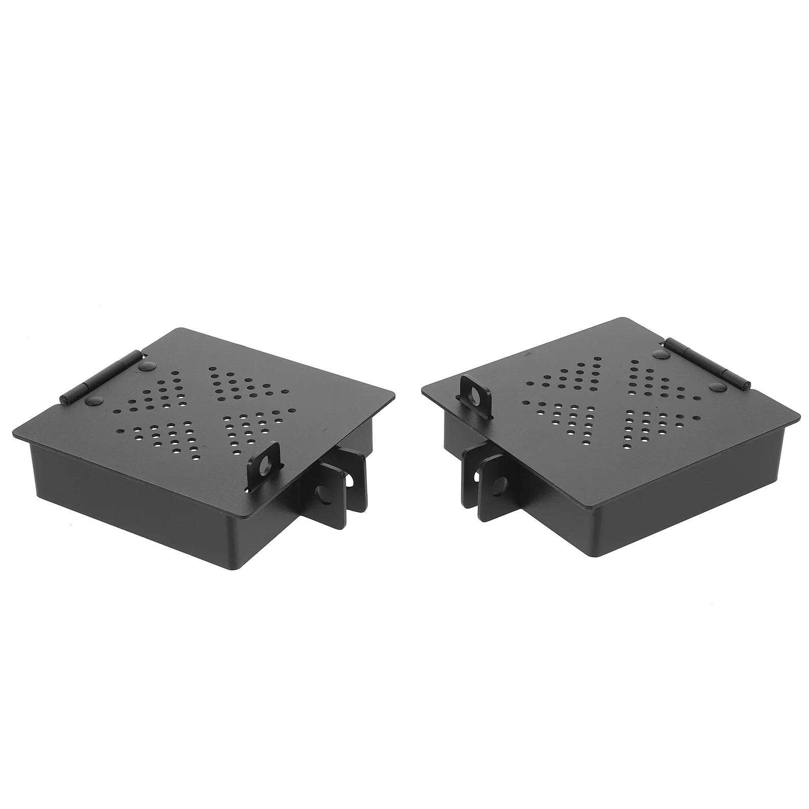 

Travel Trailer Bumper Cap 4-Inch Aluminum Square Universal Camper Protector Heavy Duty Ventilated Metal Storage