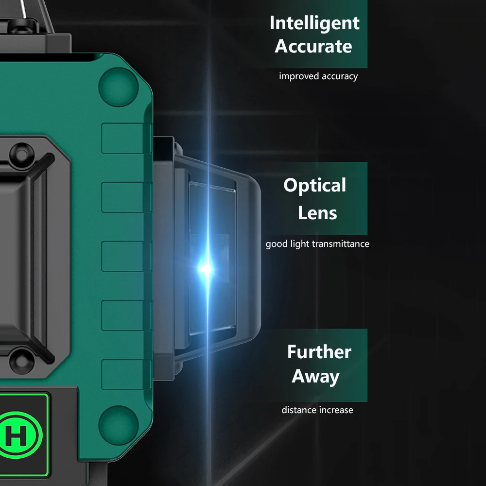 4D 16 Line Laser Level High-precision Strong Blue Light Automatic Leveling Horizontal And Vertical Profissional Laser Level