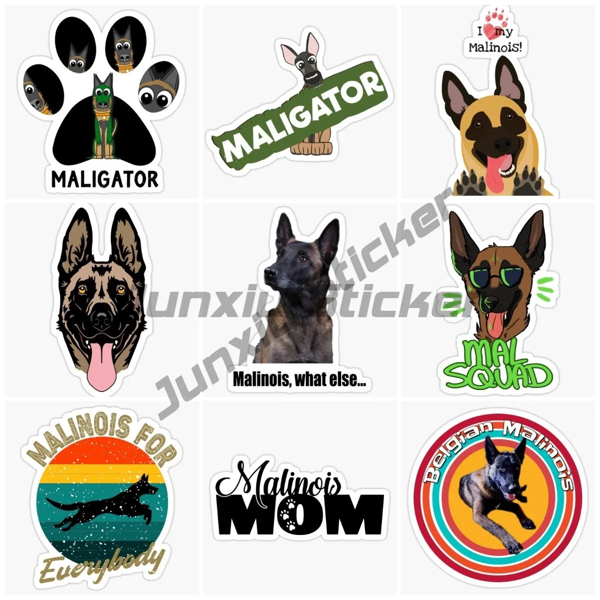 

Belgian Malinois Accessories Pegatinas Para Coche DIY Car Styling Vinyl Autohesion Waterproof Decal