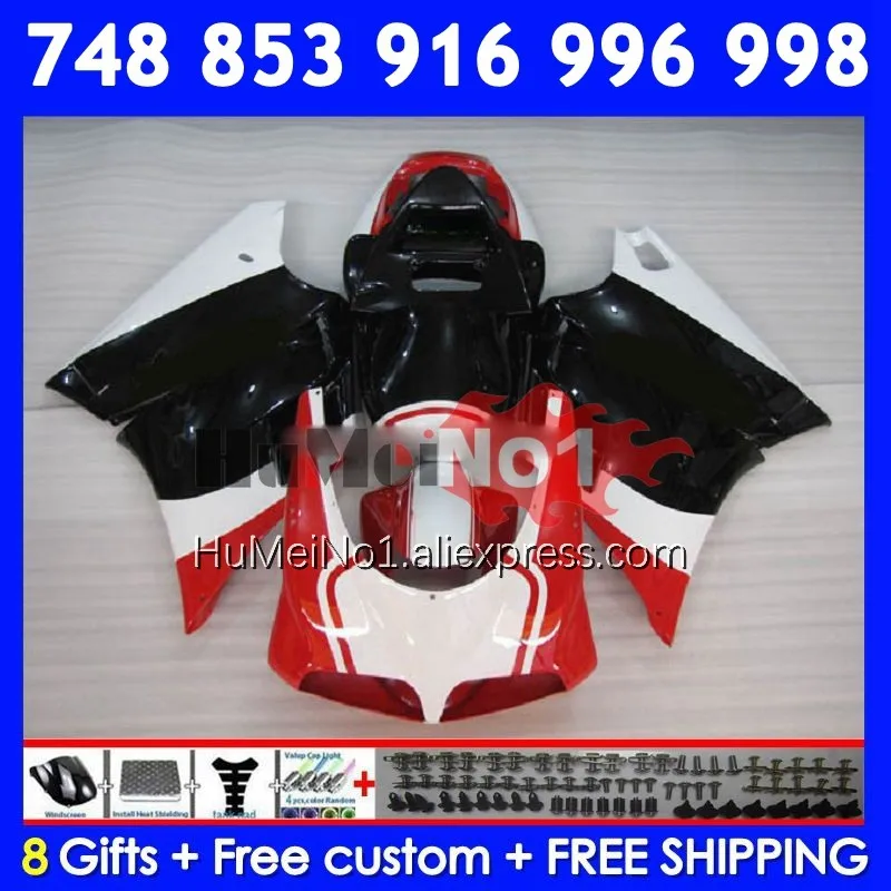 Injection Kit For DUCATI 748 853 916 996 998 S R 1994 1995 1996 1997 330No.88 black red 748S 998R 996R 98 99 00 01 02 Fairing