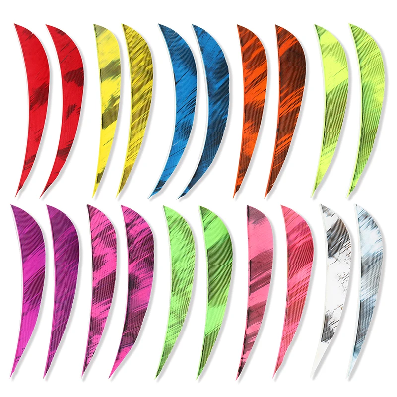 

50PCS Archery Turkey Feathers 5inch Turkey Feathers for Field Hunting Target Arrows Arrow Shafts Accessories Shooting Hunting