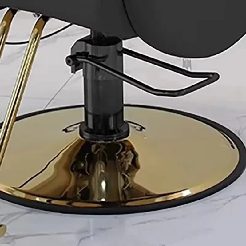 كرسي حلاق مريح للتجميل، كرسي صالون كلاسيكي فاخر مصمم باللون الأسود، كرسي دوار للمنزل، أثاث Cadeira De Barbeiro الرائع