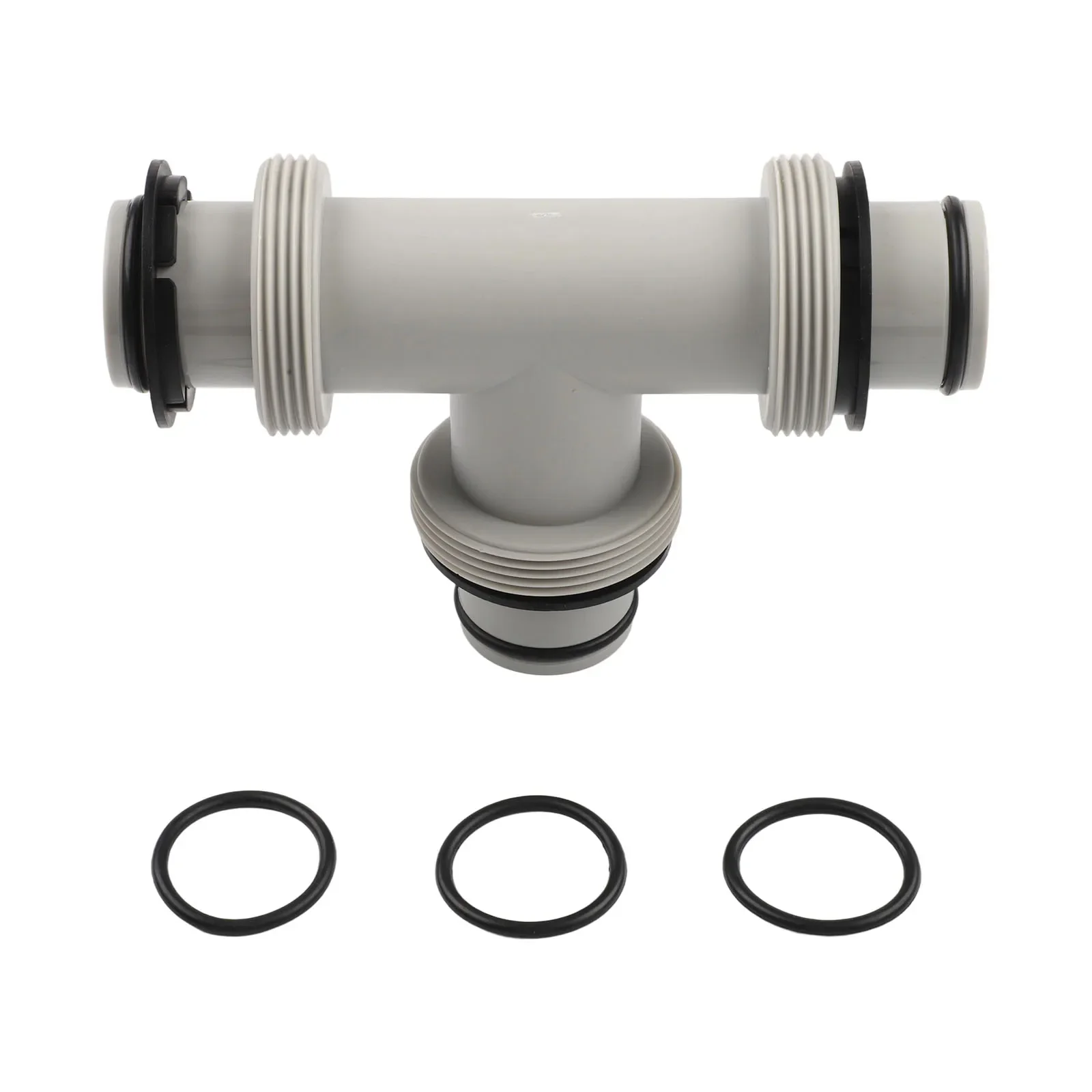 For Intex Pool Hose System Replacement Component 1.5in Tee T-Joint Adapter Featuring Food-Grade PP And O-Ring Seals