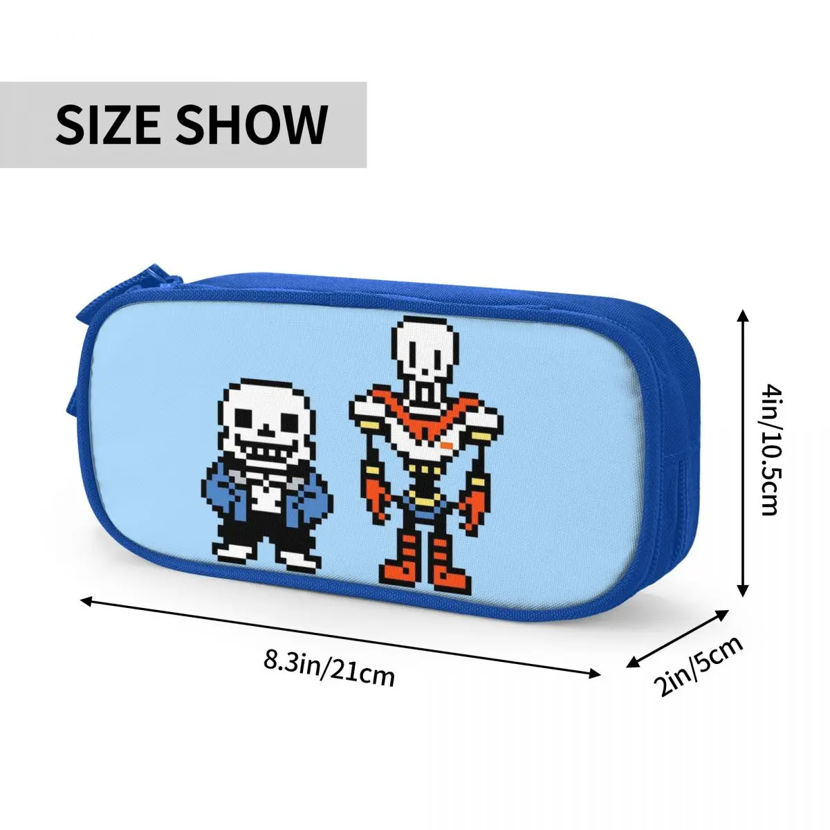 Imagem -06 - Undertale Sans e Papyrus Pencil Cases Bolsas Grandes de Armazenamento de Caneta Material Escolar Presente Infantil Jogo de Moda