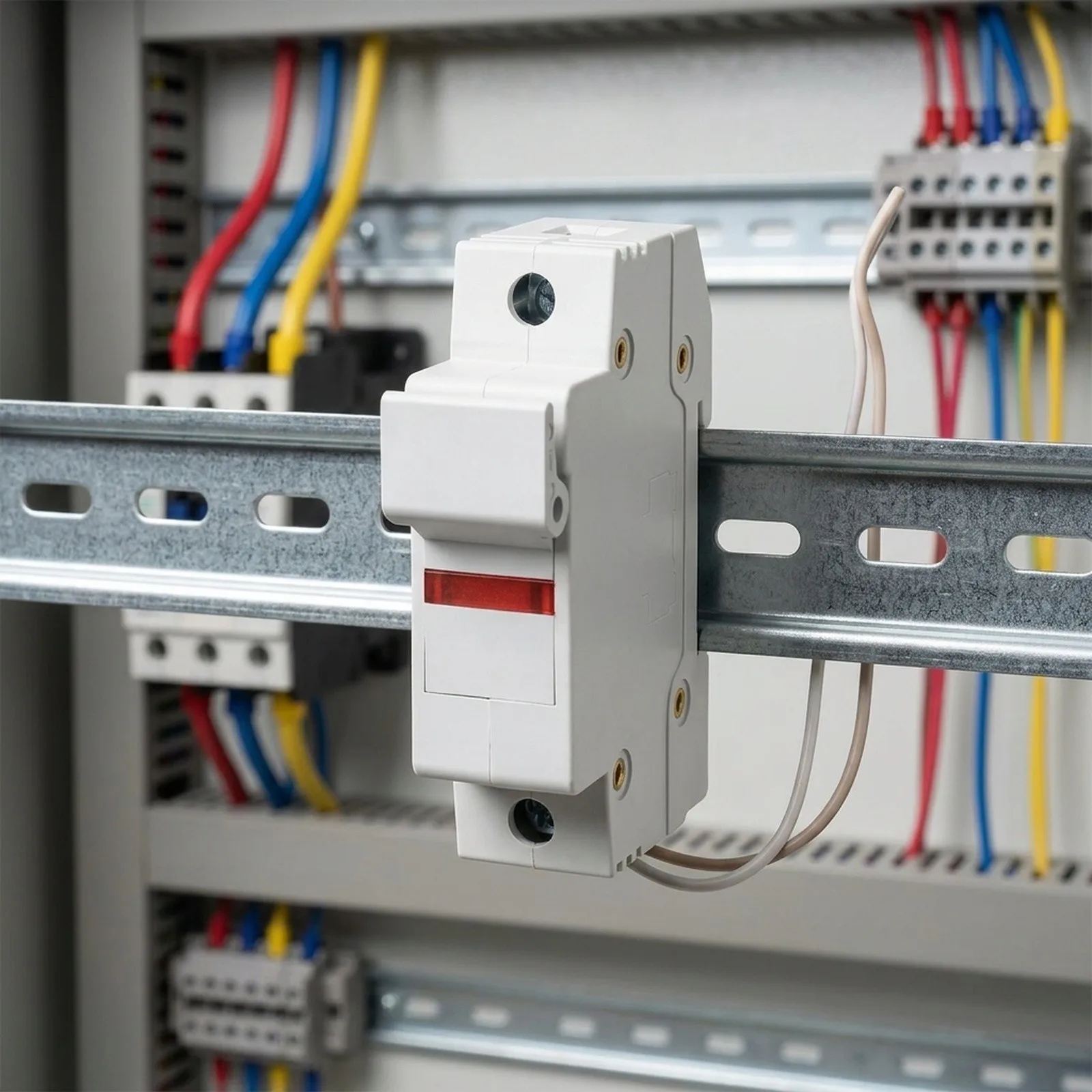 Base Fuse Holder 14x51mm 500V Accessories DIN Rail Fittings Flame Retardant Shell Mount RT18-63X Reliable  Base