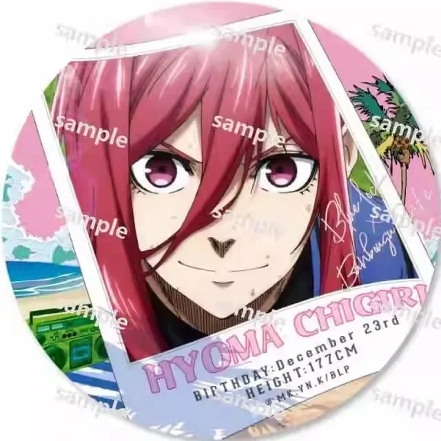 

Anime BLUE LOCK Nagi Seishiro Cosplay Seaside Theme Badge Ambitus Gift