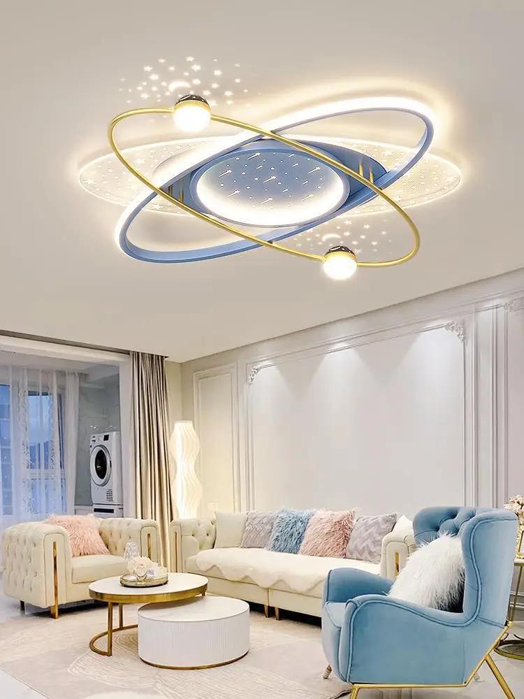 Modern High-end LED Ceiling Lights Children's Room Bedroom Lights Luxurious Starry Sky Projection Decoration Indoor Lighting