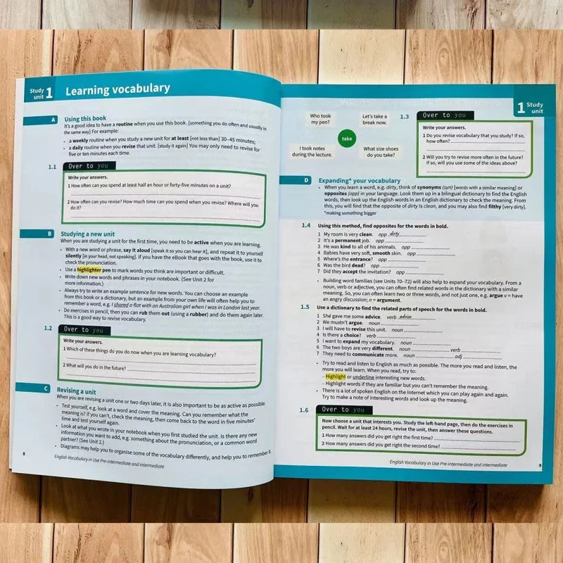 4 Books Cambridge English Vocabulary Book English Vocabulary in Use English Learning Artifact Grammar Encyclopedia