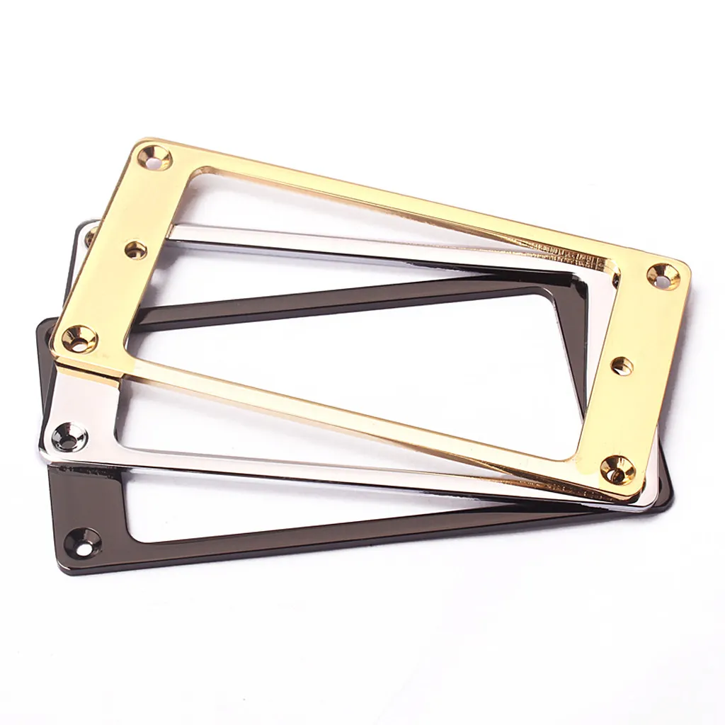 LP Style Humbucker Pickup Mounting Frame Flat Metal Pickup Ring Gold Silver Black Optional Electric Guitar