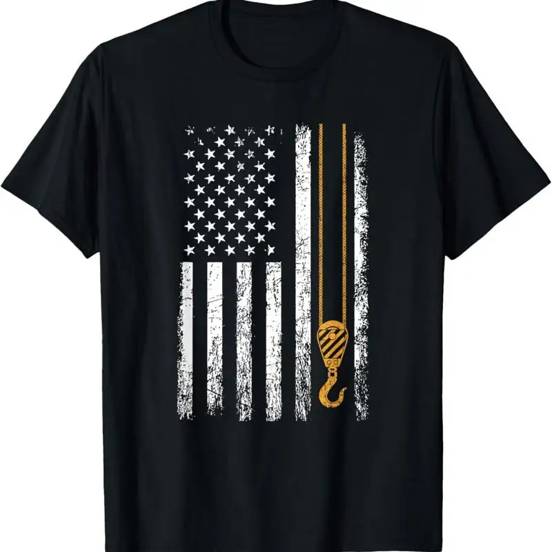 crane operator American Flag_ Cousin T Shirt