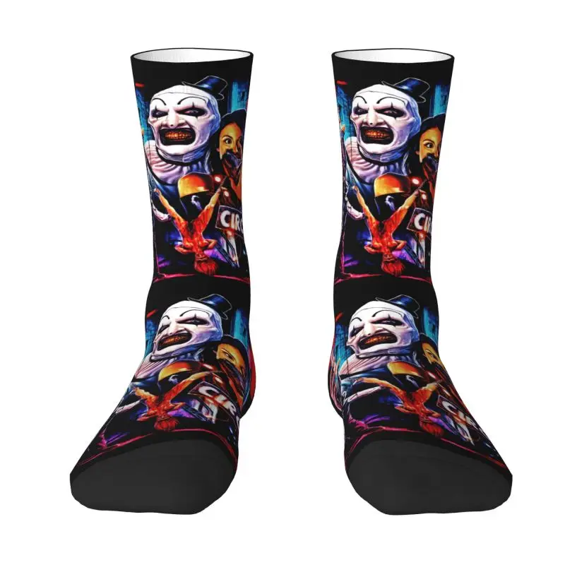 

Fun Printing Halloween Clown Horror Movie Terrifier Socks for Men Women Stretchy Summer Autumn Winter Crew Socks