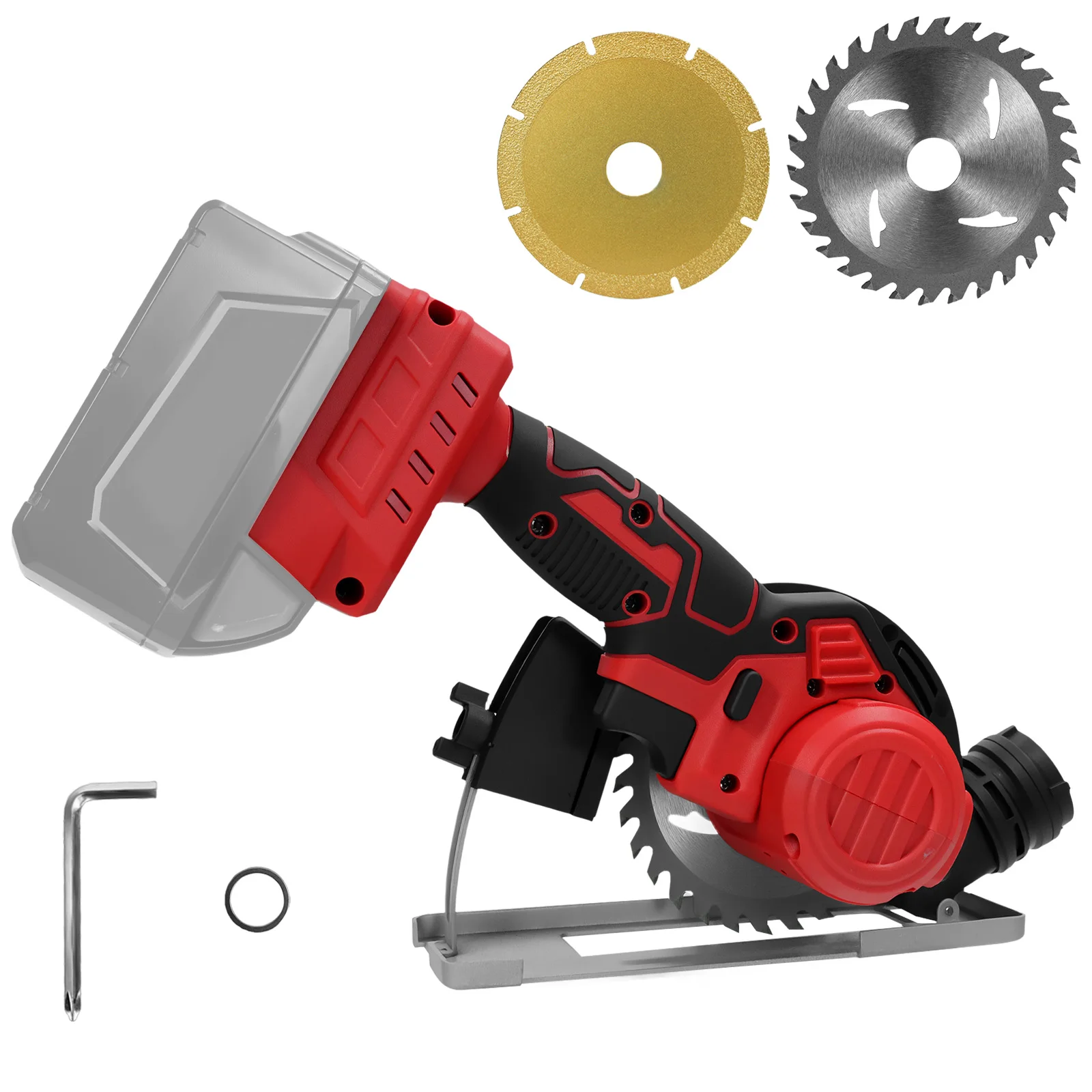 Brushless Circular Saw Cordless Electric Saw Adjustbale Angle Woodworking Tool Wood Metal Cutting for Milwaukee 18V Battery