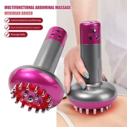 Luz vermelha Gua Sha Microcorrente Massageador Elétrico Máquina de Drenagem Linfática Vibratória Meridian Escova de Massagem Corporal Anti Celulite Guasha Aparelho de Fisioterapia Compressa Quente Raspagem