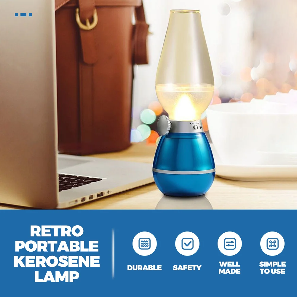 خمر نمط مصباح محمول قابلة للشحن مكتب ضوء الرجعية تصميم ABS مادة الاكريليك المنزل فندق الحدث استخدام الجدول مصباح #6