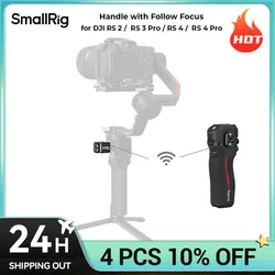 SmallRig RS Series Handle with Follow Focus for DJI RS 2 / RS 3 Pro / RS 4 /RS 4 Pro 100m Wireless Control 10h of Battery Life