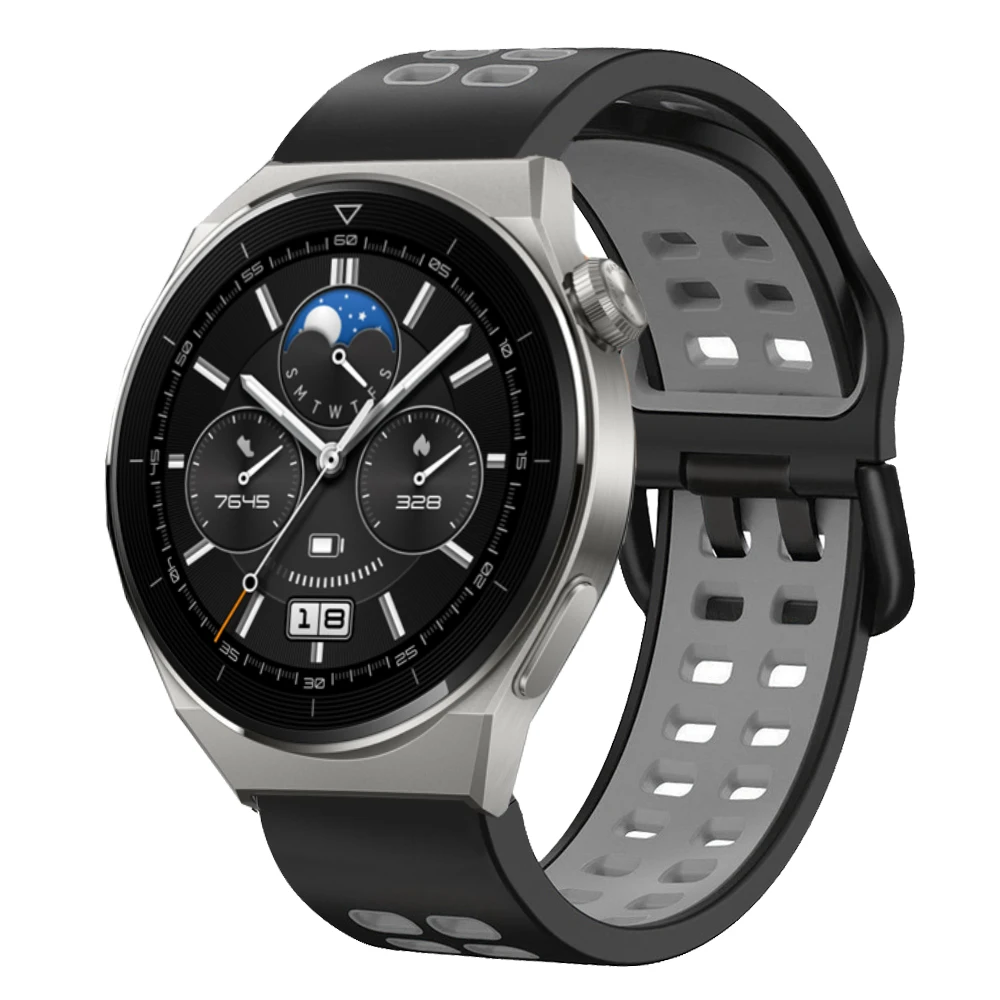 Replacement Silicone Strap for Huawei Watch, Wristband, Band, Bandas, Acessórios, 22mm, GT 2, 3, GT2, GT3, Pro, 46mm