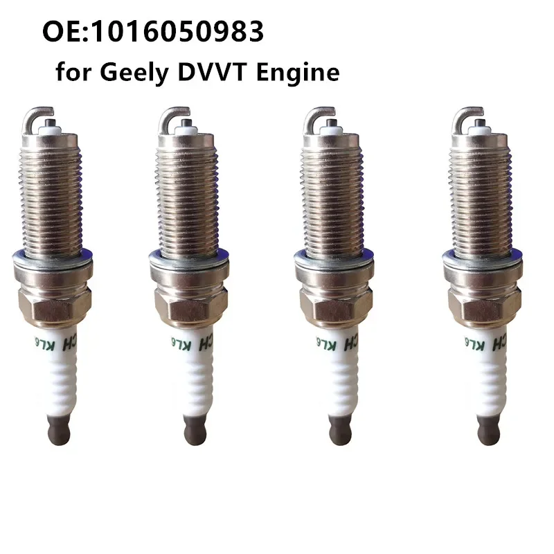 

4PCS Spark Plug for Geely Emgrand EC7 GS GL GC7 GX7 Vision DVVT Engine Ignition Plug 1016050983