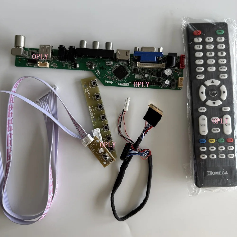 

Комплект платы контроллера для телевизора, совместимый с HDMI, RF, USB, AV, VGA для AUO B133XW02 B133XW03 V0 B133XW01, 13,3-дюймовый LED-монитор с разрешением 1366x768