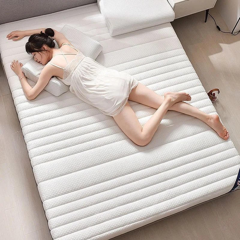 Thick Mattress Latex Compression Fiber Cotton Soft Bed Pad Double Single Size Breathable Mattress for Home