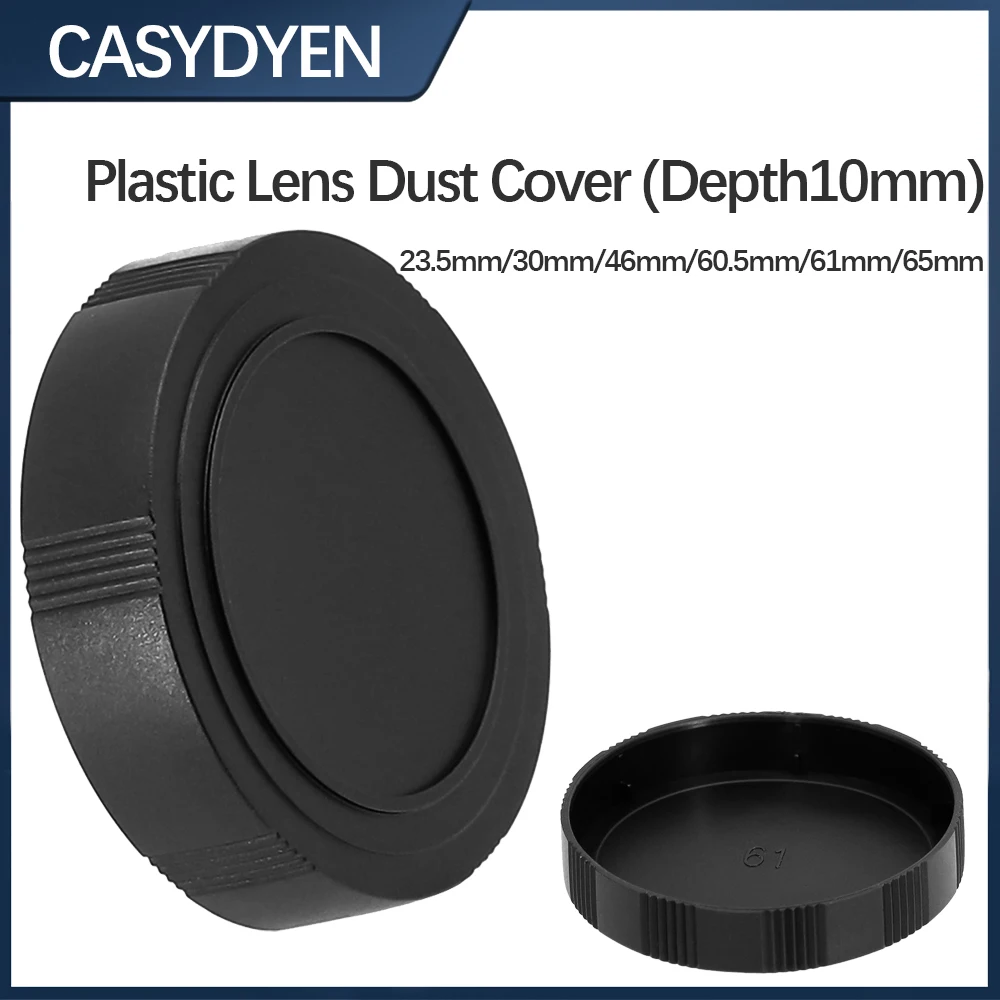 Inner Diameter 23.5 30 46 60.5 61 65mm Plastic Dust Cap Cover Dustproof Cap For Telescope Eyepiece Digital Camera Lens Depth10mm