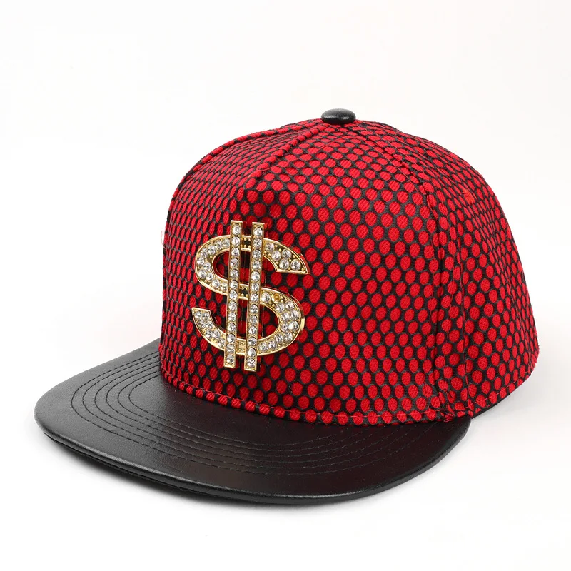 Doitbest Europe Metal Dollar Crown Baseball Cap Hat For Men Women Casual Hip Hop Snapback Caps Sun Hats