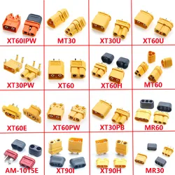 XT60IPW MT60 MT30 MR30 XT30PW XT60 XT60H/U/E XT30PB XT60PW MR60 AM-1015E XT90I T-type Plug Lithium Battery Socket Connector 