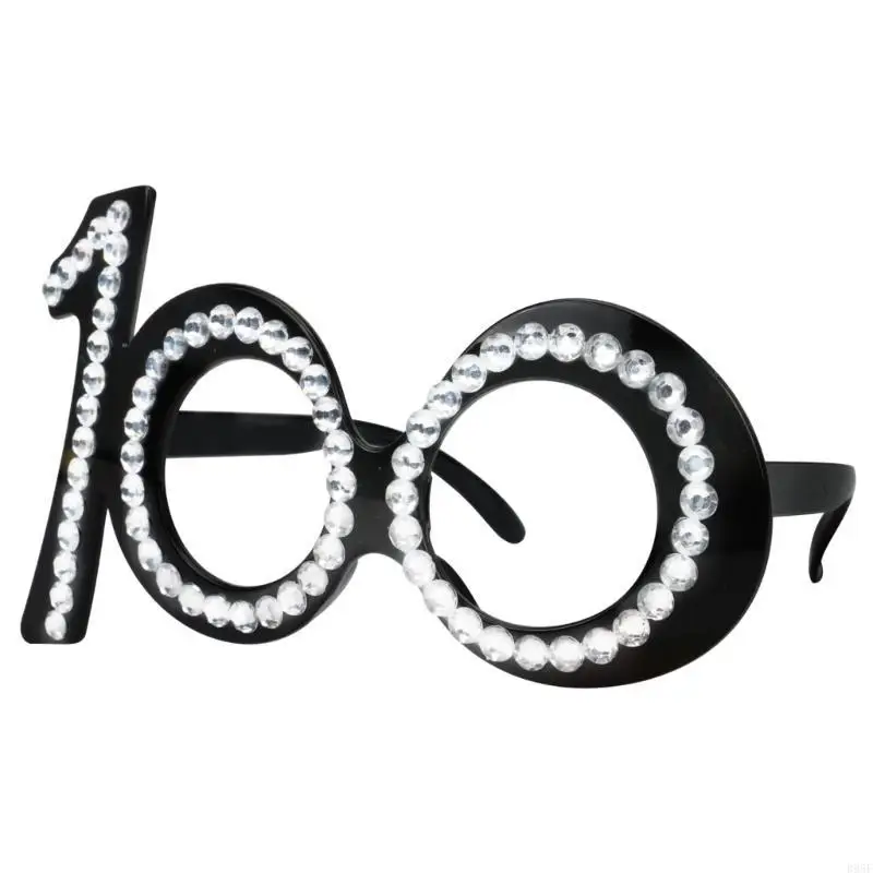 

B95F Party Glasses Funny Costume Glasses for Christmas New Year Party Photo Props