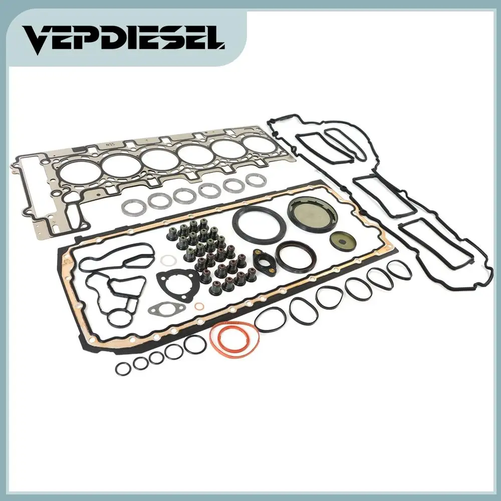 Engine Overhaul Gasket Kit For BMW 135i M235i 640i X1 X3 X4 X5 X6 E90 F30 F10 F25 E70 E71 N55 3.0L L6 2979cc OE# 11127599212