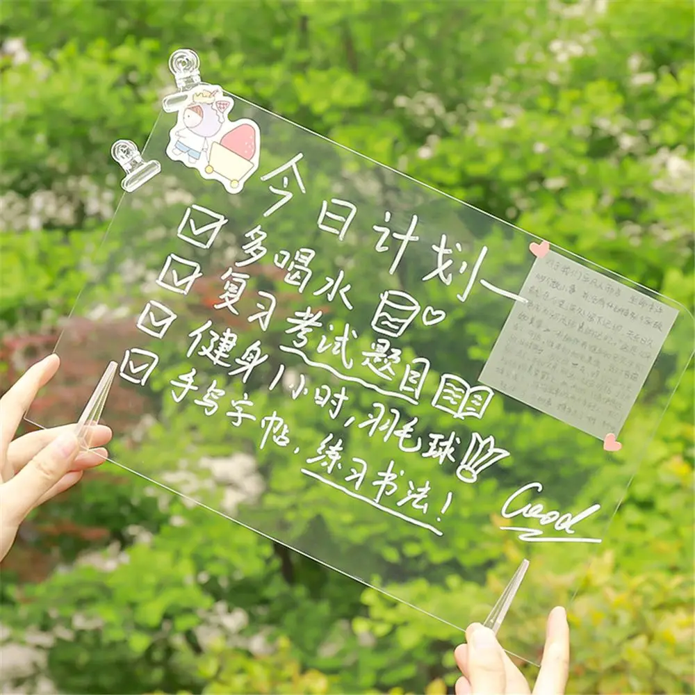 Décorer le message effaçable sanglier acrylique tableau blanc stylo note écriture