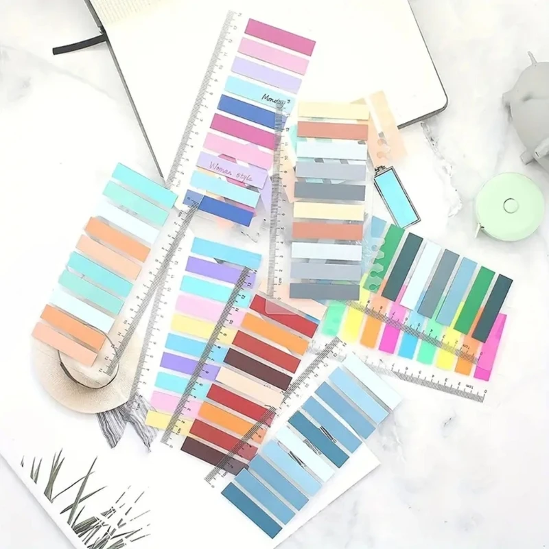 2024 Nuovo Segnapagina da 1600 pezzi Schede trasparenti per note adesive Schede per libri Schede adesive Schede adesive, Schede