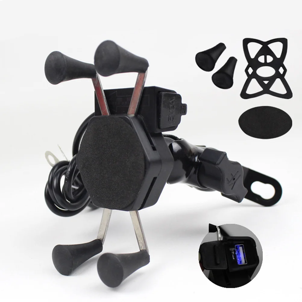 

Car Phone Holder Rotatable 12-24V Waterproof Motorcycle Phone Bracket For Bicycle Handlebar Mount Navigation