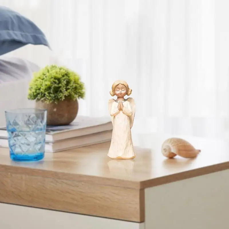 Angel Figurines Angel Figurines For Women Friendship Memorial Home Decoration Praying Commemorating Angel Healing Angel Figure