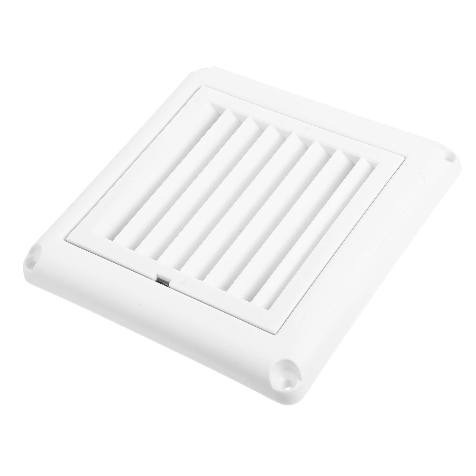

Plastic Square Louver Vent 15 Inch White Exhaust Fan Cover Soffit HVAC Dryer Bird Guard Baseboard Diffuser Outdoor