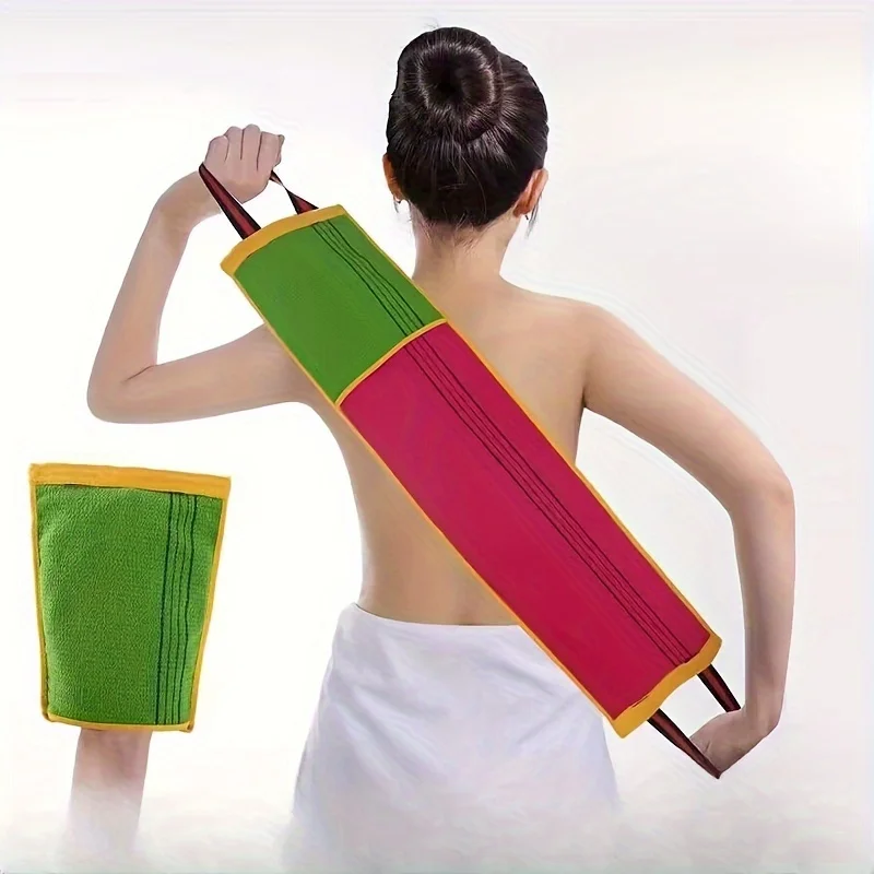 1pc Random Color Back Scratcher Towel, Powerful Dust and Mud Remover for Men and Women