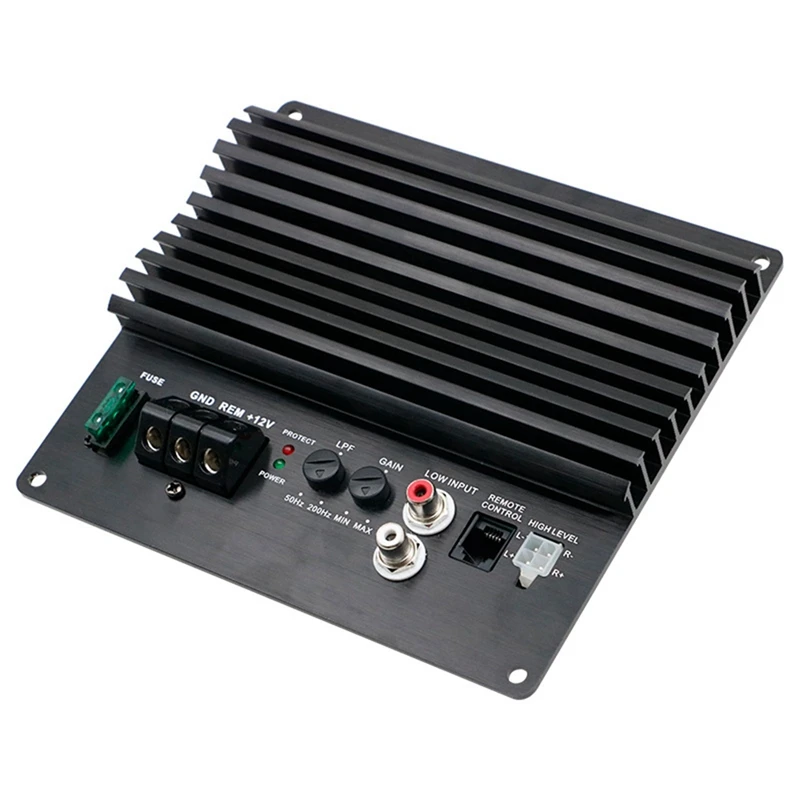 Car Audio 12V Single-Channel Bass Amplifier High-Power Car Audio Amplifier Board