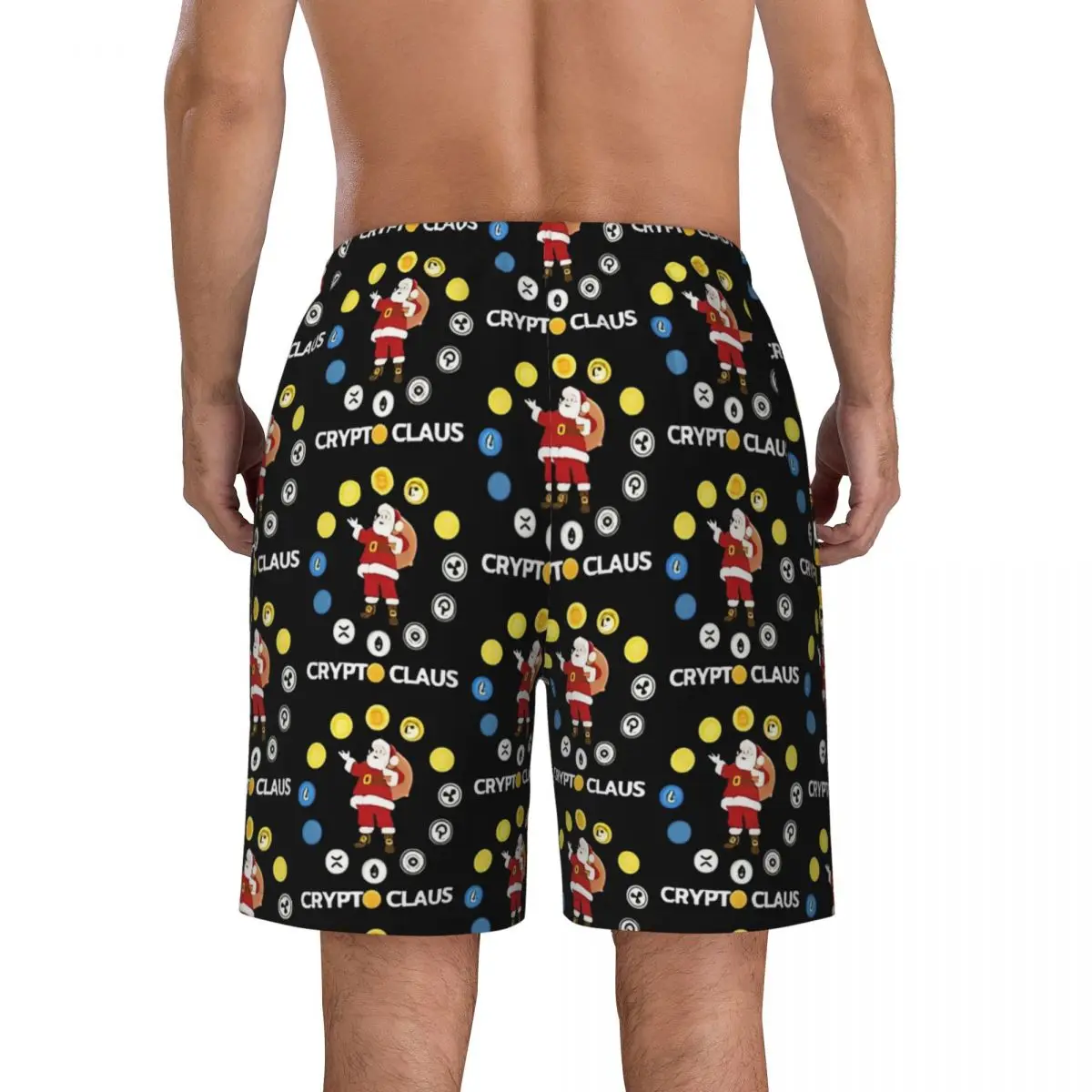 Short de sport d'été homme Bitcoin crypto-monnaie vêtements de sport Bitcoin BTC plage pantalon court séchage rapide maillot de bain grande taille