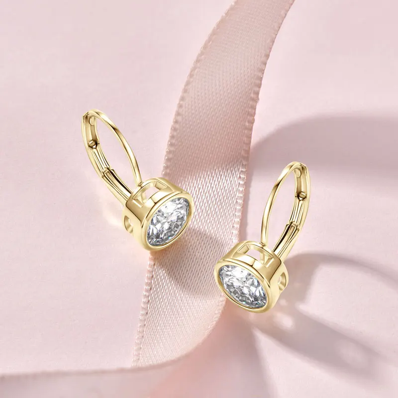 Lnkry 5MM/6.5MM/8MM Moissanit-Creolen 14k Goldgefüllte Funkelnde Labor-Diamant-Hebelverschluss-Ohrringe für Frauen Geschenk – Detail 8
