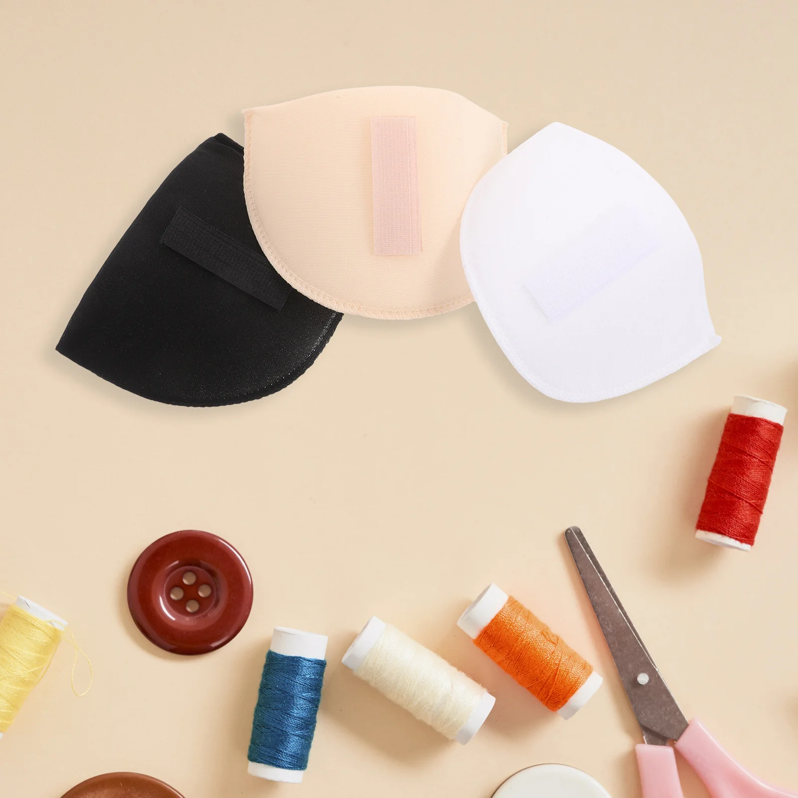 

6Pcs Shoulder Pads Soft Sponge Inserts Removable for Women Suit Jacket Coat Professional Business Casual