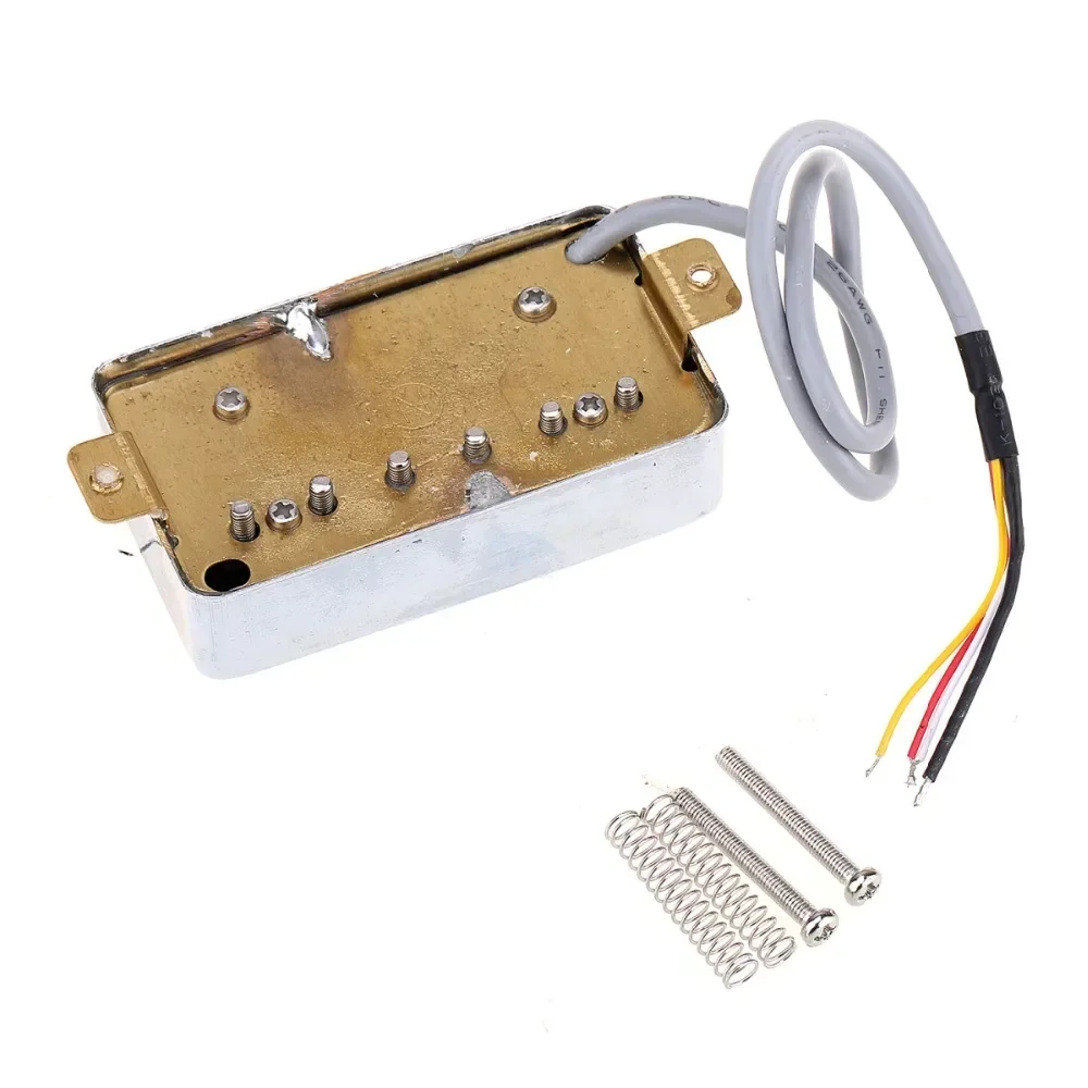 Wilkinson Vintage Tone PAF Style Humbucker Pickups Set for Les Paul Style Electric Guitar, Chrome