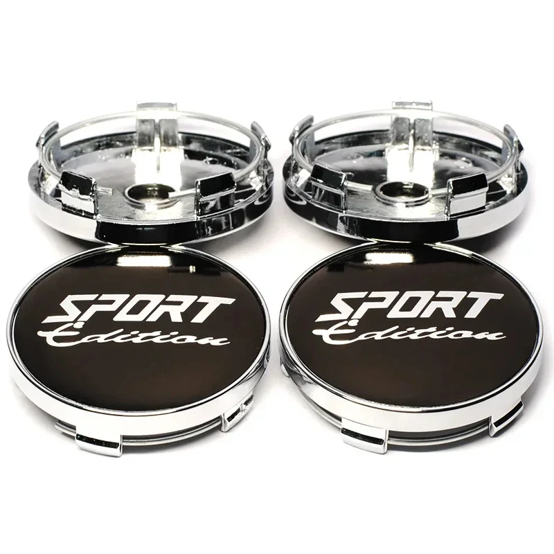 

4PCS 56MM 60MM Sport Edition Emblem Wheel Center Hub Cap Car Rims Dust-proof Cover Hubcaps Sticker Auto Styling Accessories
