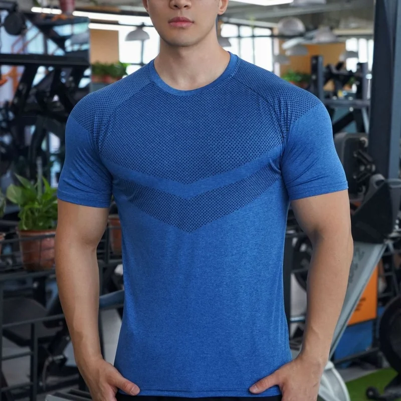 Summer Men's T-shirt Men Tight Breathable Comprehensive Training Clothes Fitness Tshirt Running Sports Tees Bodybuilding T shirt