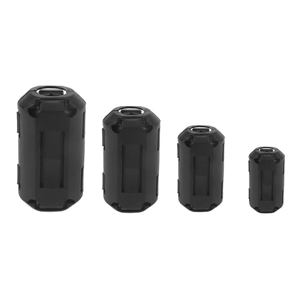 25Pcs Small Clamp Core Ring 3.5mm/5mm/7mm/9mm RFI EMI Filter Core Ring Bead Noise Suppressor Anti-Jamming Toroidal Clip-on Clamp