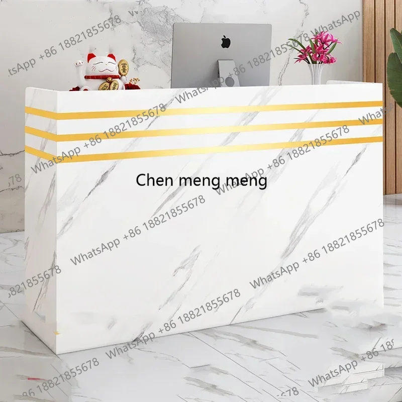 

Counter Store Showcase Modern Luxury Furniture Church Professional Aesthetic Reception Cafe Bureau Meuble Table Cash Cabinet